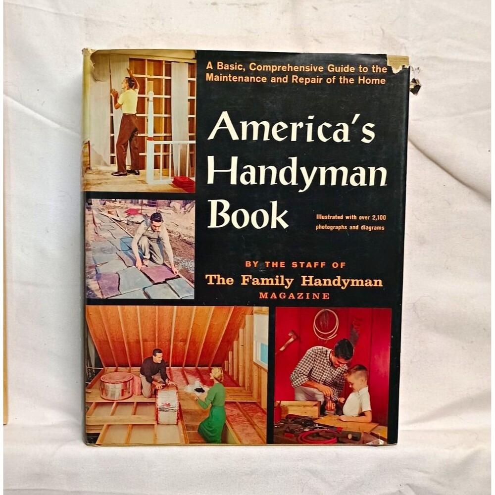 America's Handyman Book Family Handyman Staff 1961 1st Edition Hardcover DJ
